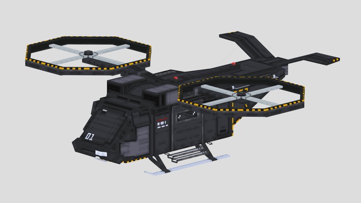 CSGhelicopter 3D Model
