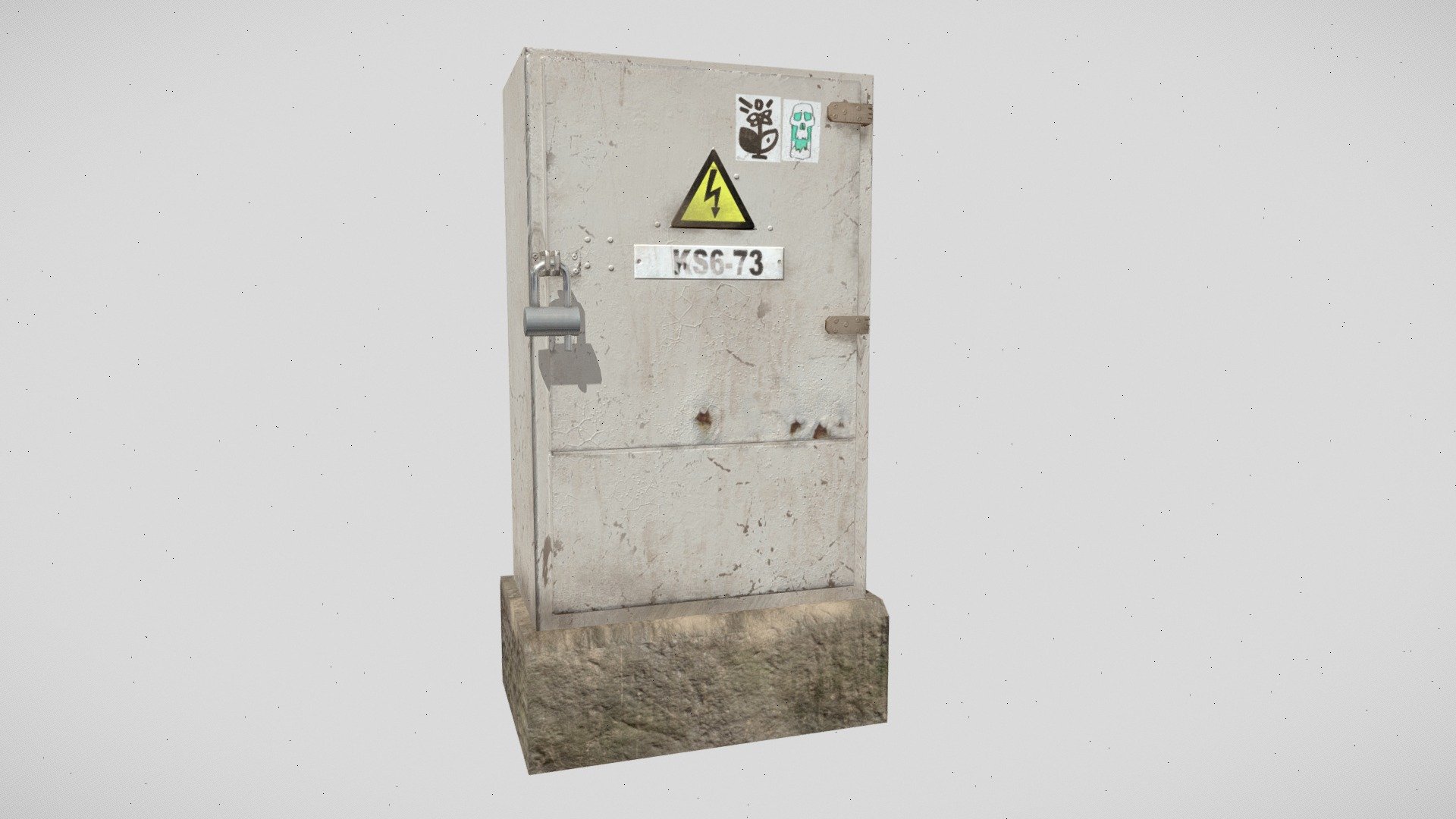 LowPoly electric meter box,2 - 3D model by Hanna_L [06e7c7f] - Sketchfab