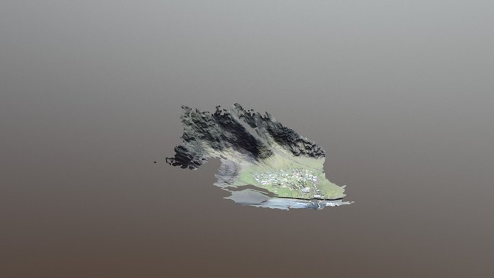 Tristan da Cunha - Edinburgh of the seven Seas 3D Model