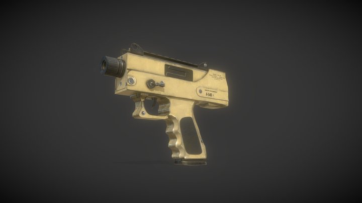 Personal Defence Pistol 3D Model