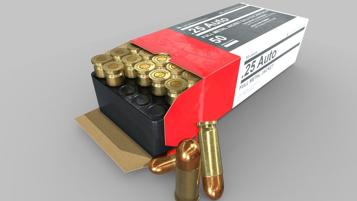 .25 Ammo box 3D Model