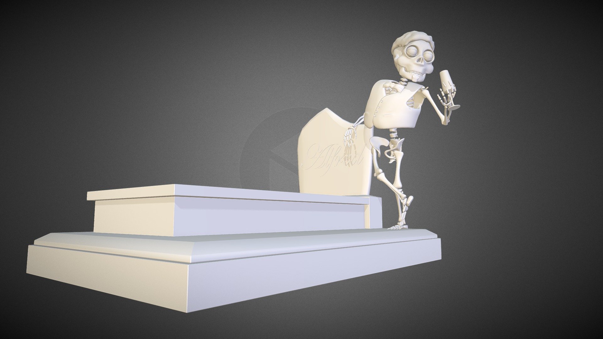 Alfred Tombe - 3D model by Yann Chan Chit Sang (@yannccs) [06e8efd ...