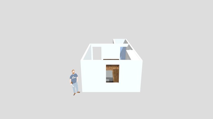 Bedroom and Bath_obj 3D Model