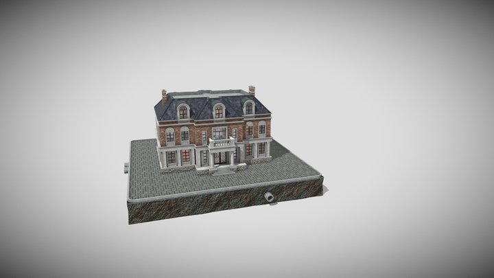 City Hause (low-poly, PBR) 3D Model