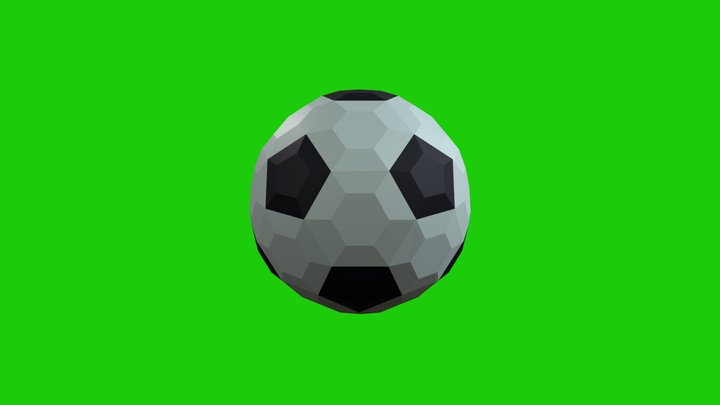 Futbol-lowpoly 3D Model