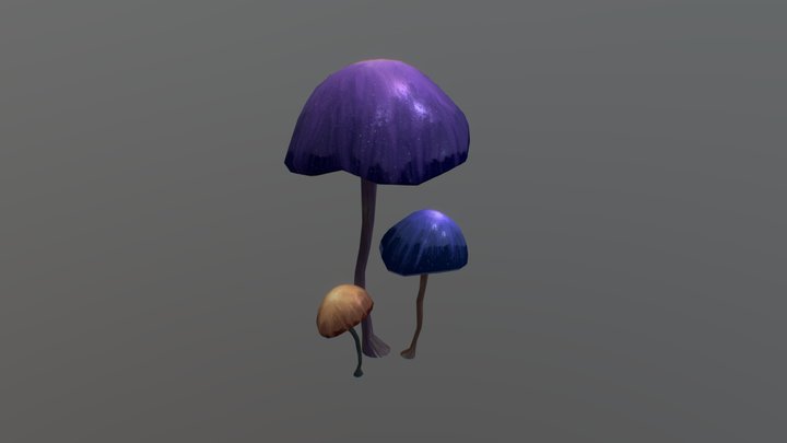 Fantasy mushroom 3D Model