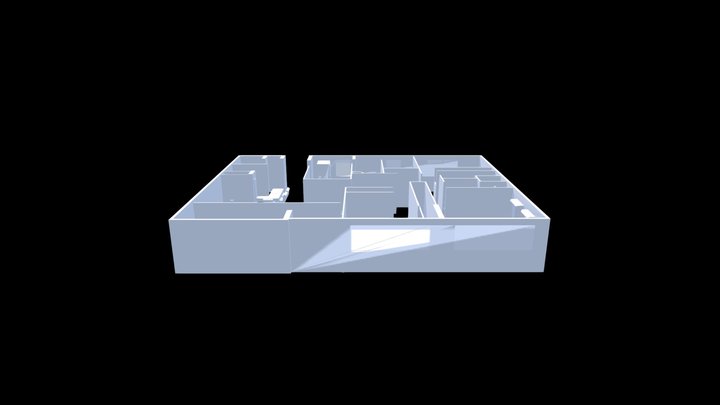 Apartament floor 3D Model