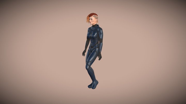 "Z" SciFi Avatar 1.0 3D Model