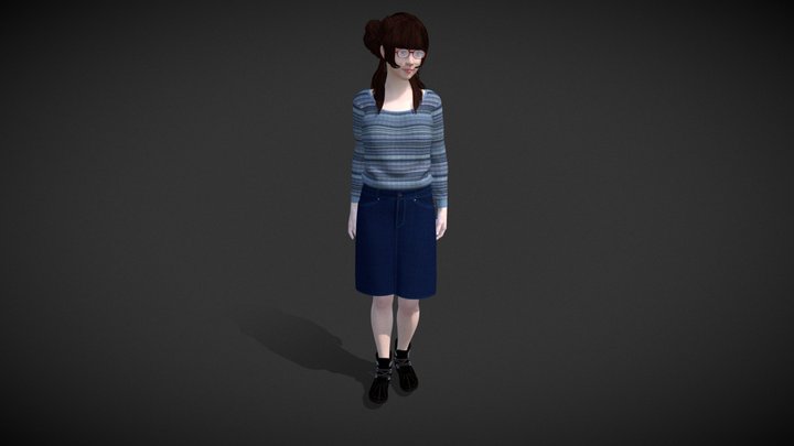 Teacher F 3D Model