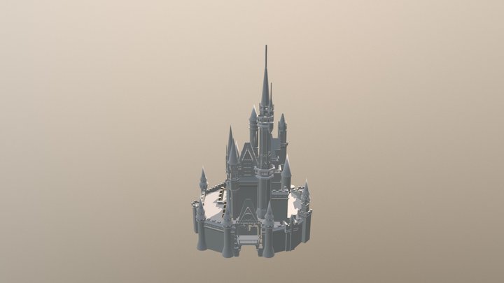 Castillo De Disney 3D Model