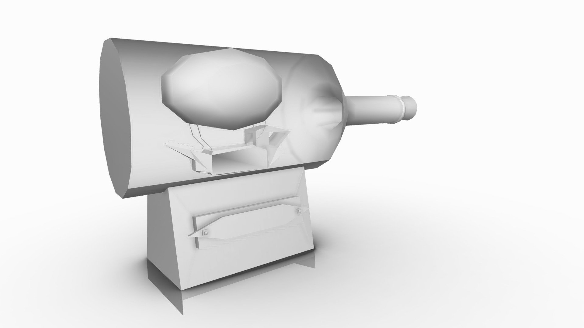 CT4012 Lowpoly Airship in a Bottle Download Free 3D model by Kelsie