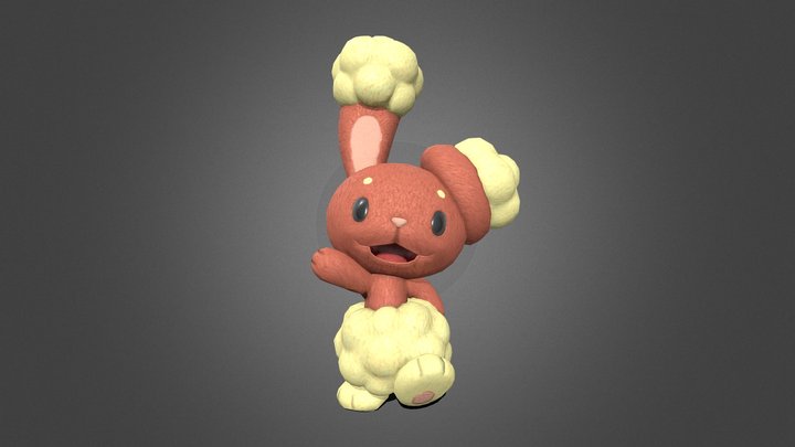 PLA Buneary Retopo and Retextured 3D Model