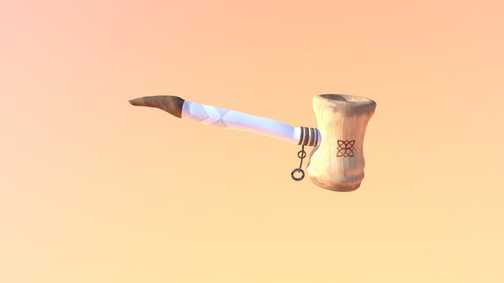 Bamboo Pipe (Palletine) 3D Model