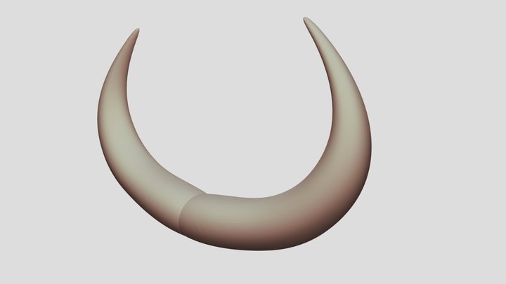 abstract horn animals 3D Model