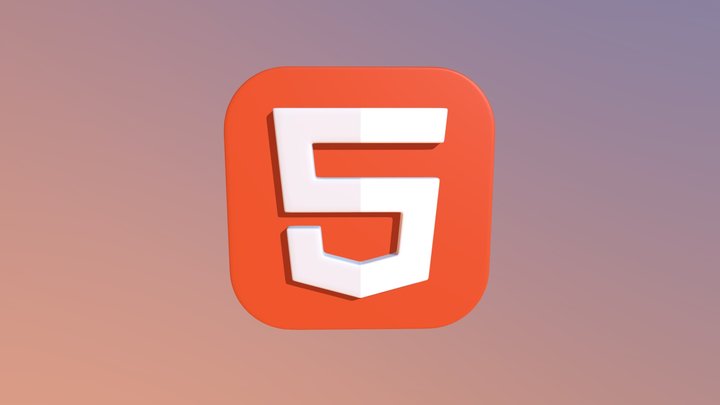 HTML Logo — 3D Model
