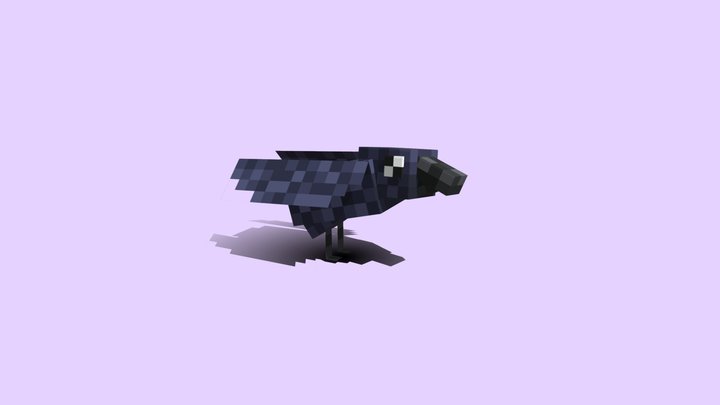 Roo - Animated Crow 3D Model