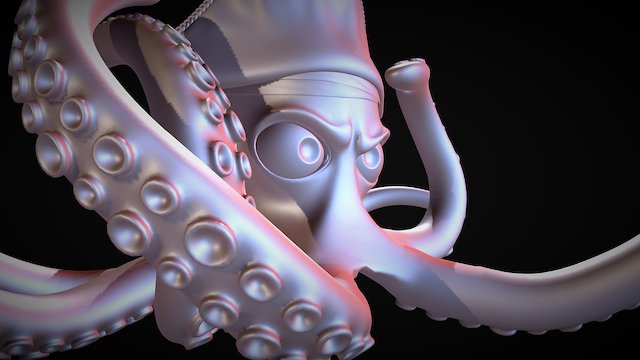 Captain Octopus 3D Model