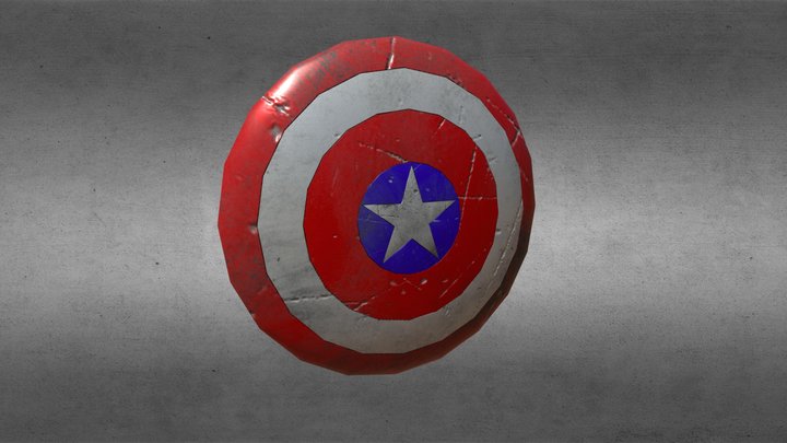 Captain America's Shield 3D Model