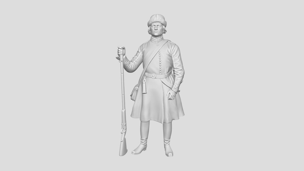 Russian Musketeer Preobrazhenskiy Guard Regiment