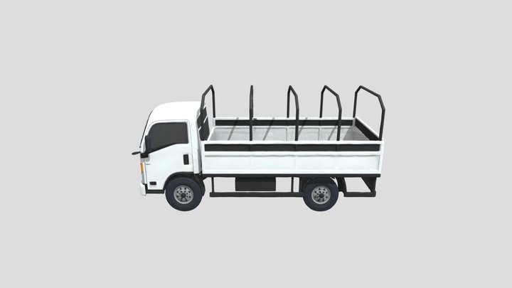 Isuzu Flatbed Truck 3D Model