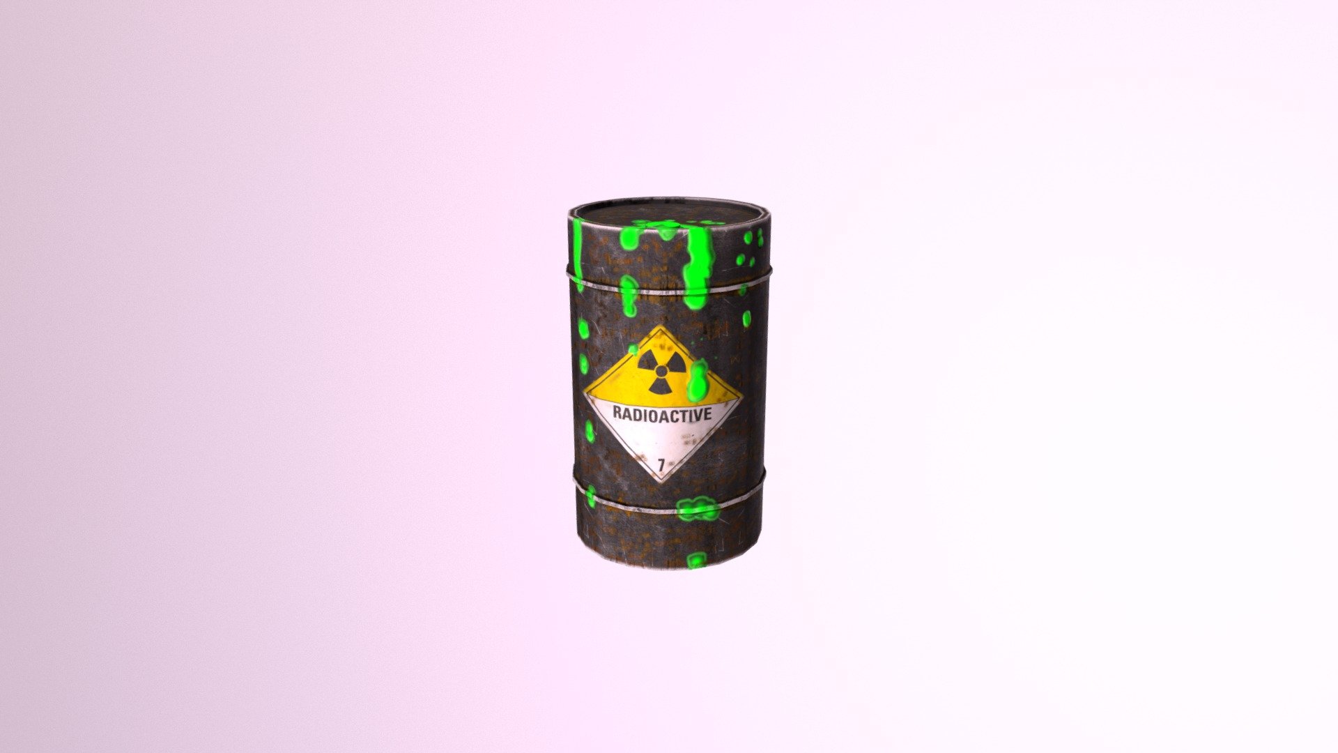 Radioactive Metal Barrel