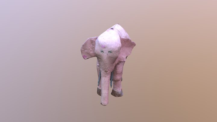 Pinkelephant 3D Model
