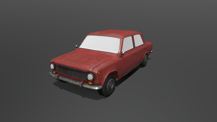 Soviet car 3D Model