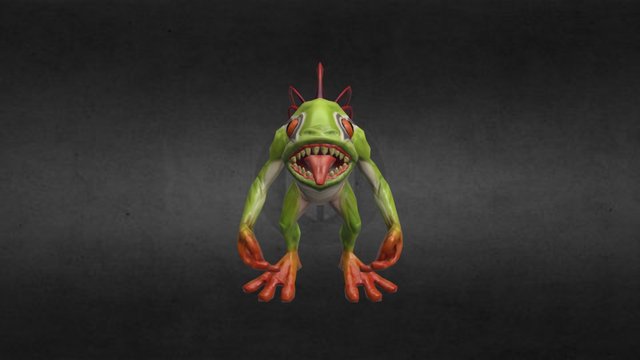 Murloc lowpoly game model 3D Model