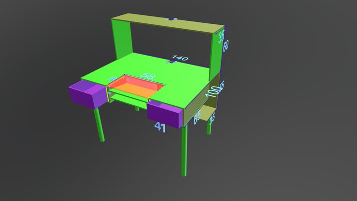 стол 3D Model