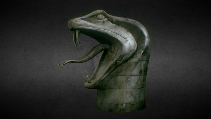 Snake Statues - Chamber of Secrets 3D Model
