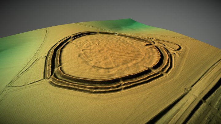 Yarnbury Castle, Wiltshire (UK) – Free 3D Model STL