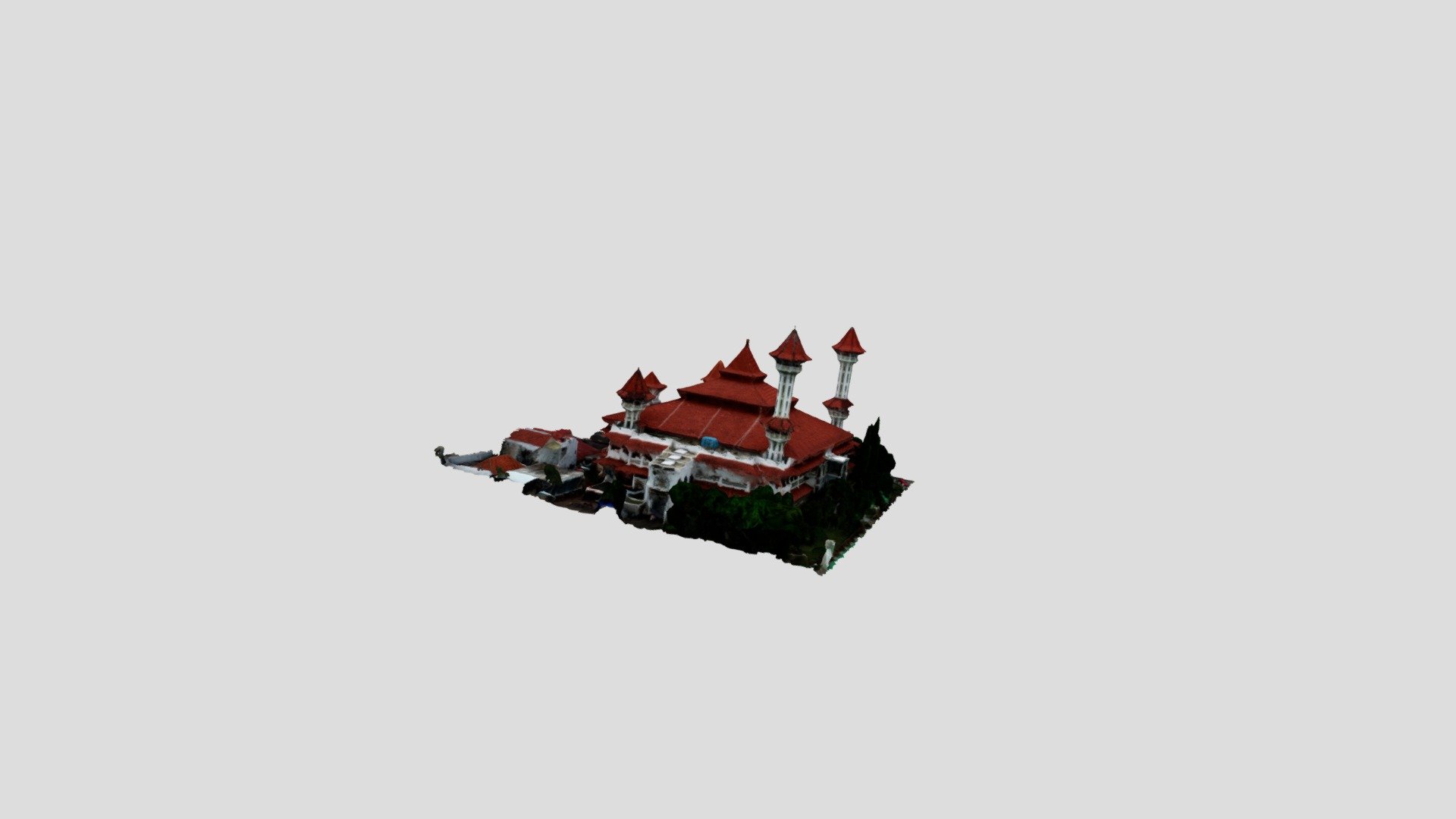 Mesjid Agung Cianjur 3d modelling