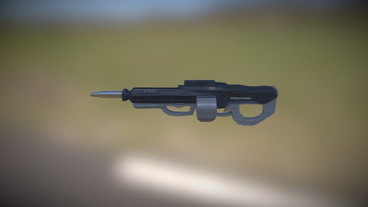 Futuristic LMG 3D Model