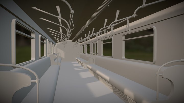 Train Yeva Spivak 3D Model