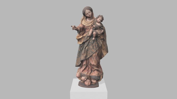 Luisa Roldán - Virgin and Child, c. 1680/1686 3D Model