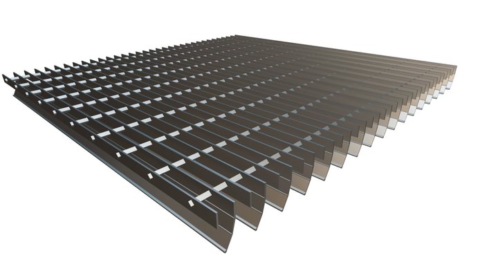 Brise Soleil Walkway Panel 3D Model