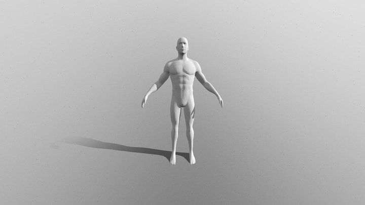 man base mesh 3D Model