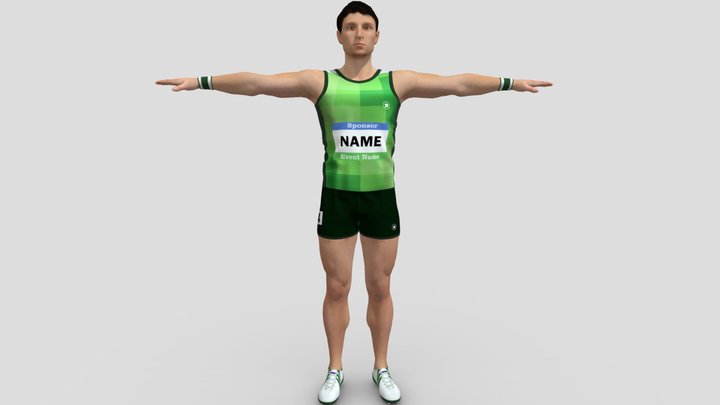 Athlete Runner 3D Model