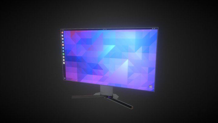 PC Monitor 27 inch 3D Model