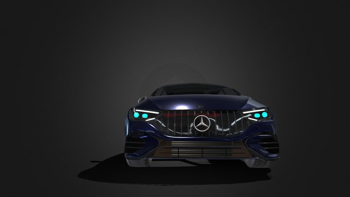 Mercedes-Benz EQS 450+ – Kostenloses 3D-Modell STL