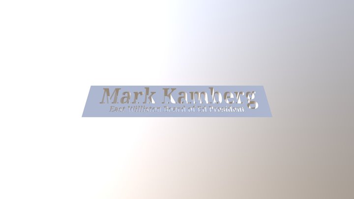 Mark Kamberg 3D Model
