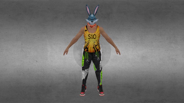 Freefire 3d model charector 3D Model