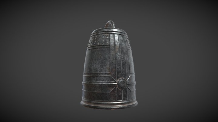 Japanese Temple Bell 3D Model