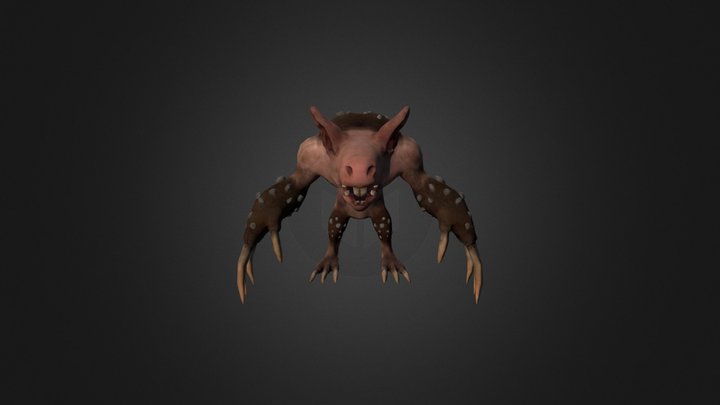 Mole Creature 3D Model