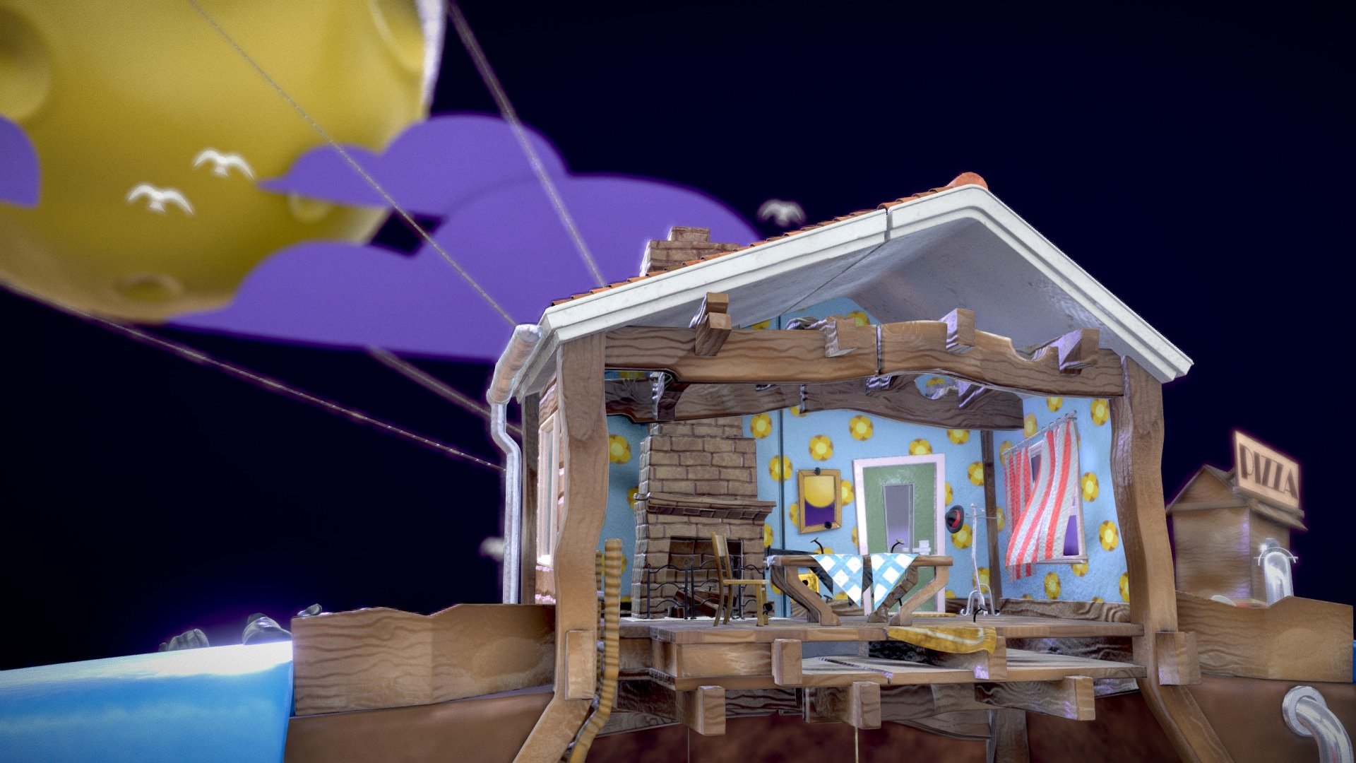 Satellite Caper Hideaway