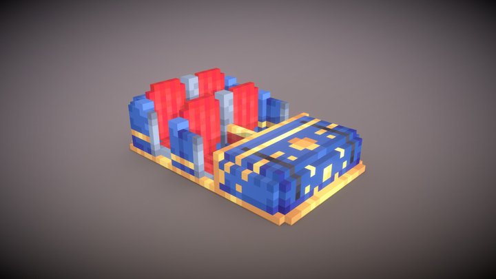 Rollercoaster Wagon 3D Model
