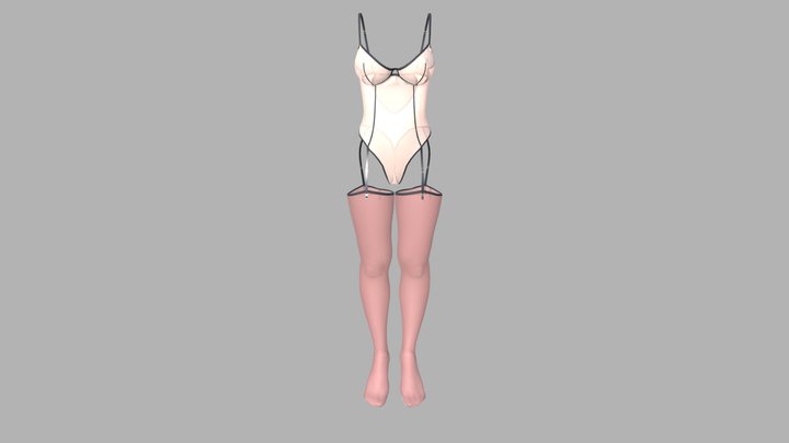 Underwear Corset 3D Model