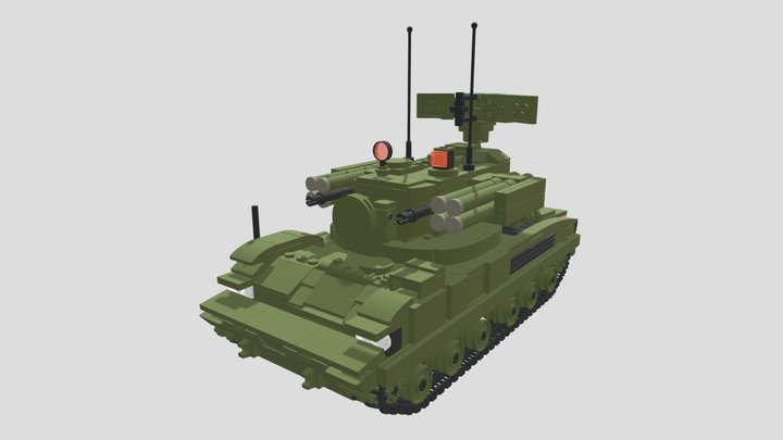 2k22 Tunguska (lego-moc) 3D Model