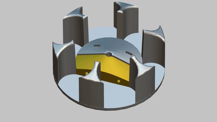 Mechanical sorter diverter element 3D Model
