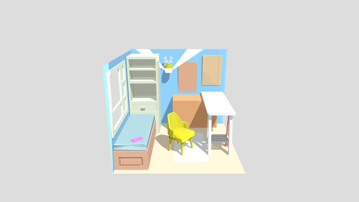 Room Text 3D Model